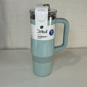 Cirkul Azure Shimmer 30oz All-Day StrawSip Double-Wall Stainless Steel Tumbler